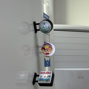 Magnetic Fridge <b>Stickers</b> Round White Light Strong Magnetic Creative Decor Birthday Gift Business Souvenirs - Product Image 2