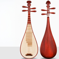 Großhandel Chinesisches Pipa-Instrument Rotholz 5-Saiten-Pipa Komplettset für Anfänger mit Koffer Fabrikpreis für Musikgeschäfte & Schulen
