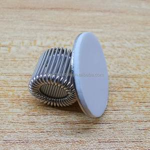 A buon mercato in schiuma bianca autoadesiva argento acciaio inossidabile a molla tonda pinze portapenne Clip ad anello singolo portapenne in metallo - Product Image 1