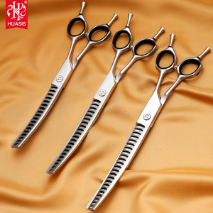AR-TQ01 Chuyên Nghiệp Trở Lên Cong Chunker Dog Grooming Kéo Vật Nuôi Mỏng Pha Trộn Shears 7 "7.5" 8 "Nhật Bản 440C - Product Image 2