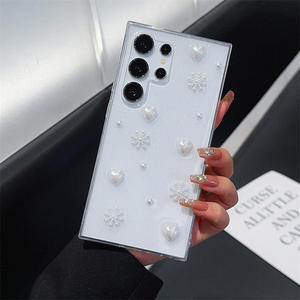 Flocon de neige amour coeur goutte colle TPU housse de téléphone pour Samsung Galaxy S22 S23 S24 Plus Ultra A55 A15 A53 A14 A24 A54 M23 <span class=keywords><strong>A13</strong></span> - Product Image 3
