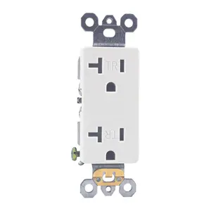 US standard wall mounted power socket electrical receptacle 20A 125V new design switch and socket