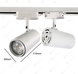 Diseño moderno <span class=keywords><strong>MR16</strong></span> LED Track Light Fixture Aluminio 2/3/4-Wire Rails Montado en superficie Ajustable GU10 Focus Light Housing COB - Product Image 2