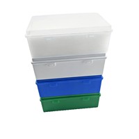 Boîte de transport extra-large en PP de haute qualité pour prothèses dentaires complètes, étui haut pour fausses dents avec couvercle pour usage en laboratoire dentaire
