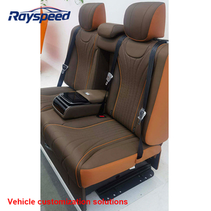 Siège Aero en Cuir et Tissu de Luxe pour Mercedes Vito avec Angle Réglable, Design Imperméable, Marque RS, Couleur Personnalisée - Product Image 4