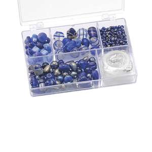 21837 High Clear 5 Grids Mini Transparent Plastic Acrylic Storage Box Bead Storage Finding Organizer