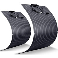 Panneau solaire flexible monocristallin en silicium haute efficacité Alecter 100W, 22% imperméable, durable, 12V ISO pour le modèle APH-P23