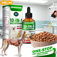 Service OEM/ODM : Complément alimentaire liquide pour chiens, favorisant la santé des articulations et digestive, pour une santé globale.