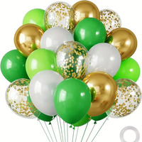 Ensemble de ballons de confettis 50pcs 12 pouces décoration de fête d'anniversaire d'Halloween de Noël ensembles de ballons de confettis avec ruban attaché