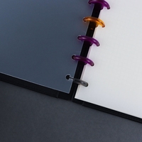 Diviseurs d'index discbound à 6 onglets Diviseur de page PP givré à 8 disques Taille de la lettre pour planificateur de cahier discbound Fournitures Accessoires