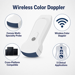 Sonda Ecografica Lineare a Colori Doppler 7.5MHz 10MHz, Sonda ad Altissima <span class=keywords><strong>Frequenza</strong></span> Adatta per Uso Domestico - Product Image 3