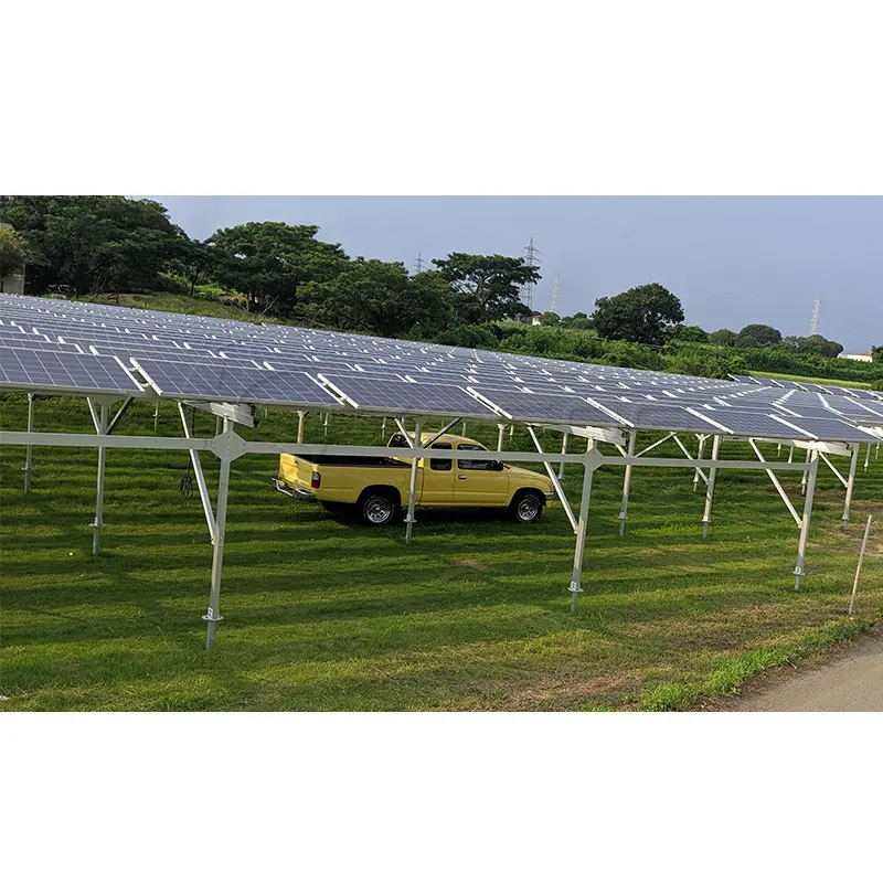 유연한 광전지 패널 태양 전지 패널 장착 구조 1 MW 태양 농장 농업 시스템 태양 광 장착 시스템