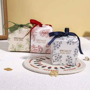 <span class=keywords><strong>Fiori</strong></span> della foresta piccola scatola di caramelle di carta con perle scatole regalo regalo di cioccolato imballaggio regalo di nozze scatole di caramelle - Product Image 4