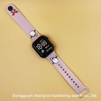 Jam Tangan Digital LED Plastik Elektronik Gaya Kampus Olahraga Luar Ruangan Kreatif Baru 2026 untuk Pelajar Anak-anak Unisex