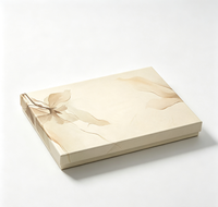 Ensemble de boîtes cadeaux rigides à imprimé floral avec sac de shopping en papier assorti, boîte rigide de luxe pour l'emballage de cadeaux tels que des foulards, des châles et des textiles