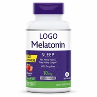 Comprimés de mélatonine 10 mg à marque privée OEM – Améliore la mémoire, favorise le sommeil, végétalien, sans OGM, favorise l'endormissement plus rapide, complément alimentaire pour adultes