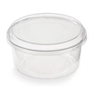 Bol en plastique PET transparent de 12 oz, 16 oz, 24 oz, 32 oz pour gâteaux, sushis, collations, chocolats, desserts, salades, fruits, glaces, avec couvercle - Product Image 1