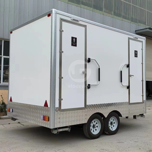 Suministro directo de remolque de inodoro móvil portátil de fábrica china <span class=keywords><strong>para</strong></span> <span class=keywords><strong>fiestas</strong></span> al aire libre Remolque de inodoro móvil VIP de diseño moderno - Product Image 2