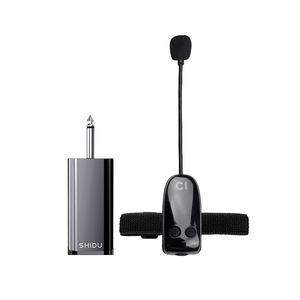 Shidu ไมโครโฟนไร้สาย SD-U16สีดำอัจฉริยะโลหะไฟสีดำประสิทธิภาพรูปแบบห้อง - Product Image 1