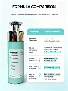 SUEMER Shampoo Antiforfora al 1% <span class=keywords><strong>di</strong></span> <span class=keywords><strong>Solfuro</strong></span> <span class=keywords><strong>di</strong></span> <span class=keywords><strong>Selenio</strong></span> 300ml, Controllo Oleosità, Cura del Cuoio Capelluto Pruriginoso e Scamosciato - Product Image 4