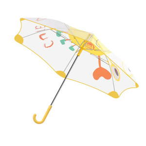 Parapluie semi-automatique pour enfants en pongee, fournisseur, design de dessin animé personnalisé, dos arrondi sécurisé, rentrée scolaire, 90 cm de diamètre, promotionnel - Product Image 6