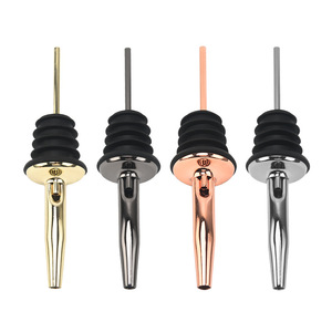 Accessoires de bar : Bouchons de bouteille et becs verseurs en métal doré et or rose, en acier inoxydable, pour cocktails, vin, huile d'olive, <span class=keywords><strong>champagne</strong></span> - Product Image 1