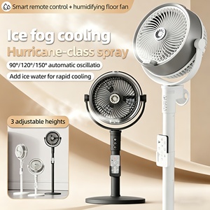 Nuevo Ventilador de Pedestal con Nebulización 2026, Recargable de 4000mAh, con Pulverizador de Niebla, Control Remoto y Oscilación para Hogar y Oficina, Alta Capacidad de 4000mAh - Product Image 1