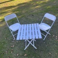 Chaise Pliante Portable de Qualité Supérieure, en Gros, pour Mariage, Événement, Chaises Wimbledon en Plastique, Chaise Pliante Blanche en Résine pour Événements et Jardin