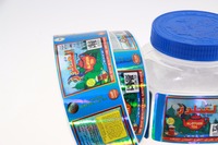 Étiquettes autocollantes en vinyle adhésif imperméable personnalisées pour autocollants de logo d'emballage alimentaire