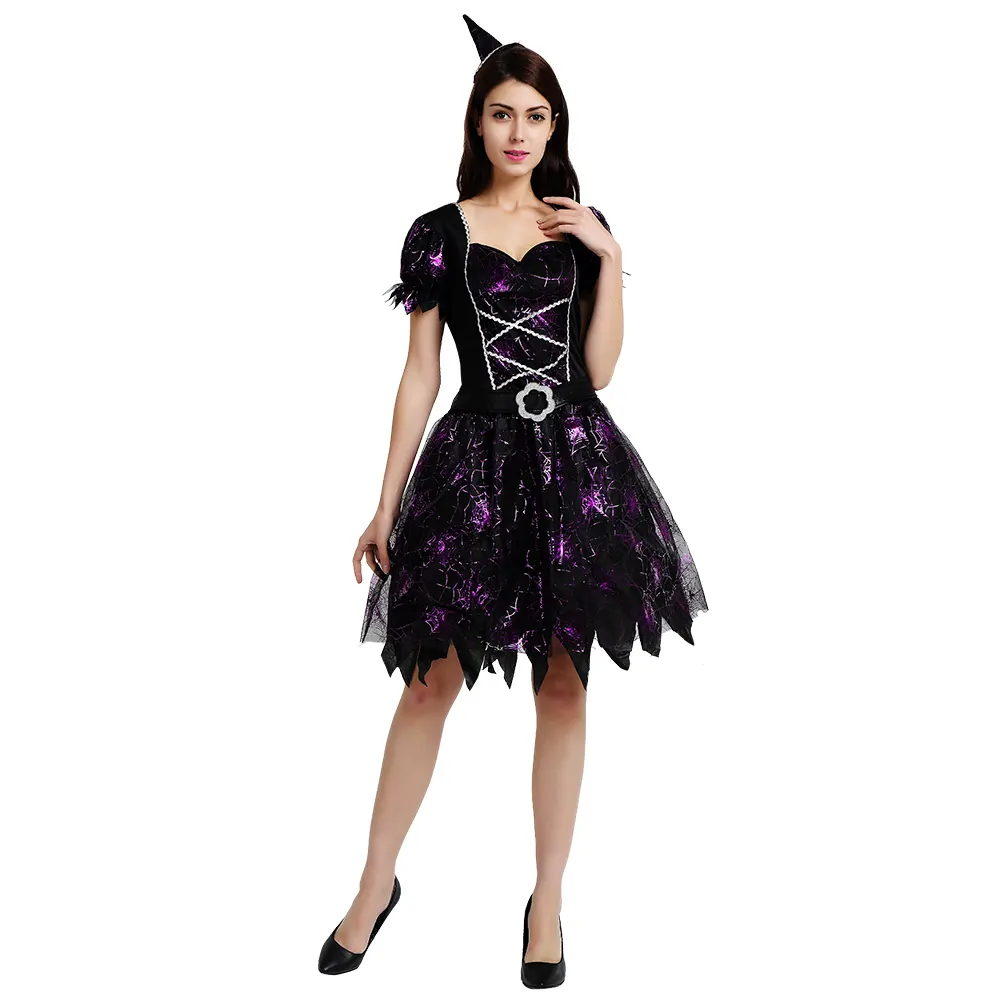 プロモーション高品質デザイナーファンシードレス魔女コスチューム、良い魔女プラスサイズのコスチューム