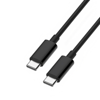 Cable de Carga Rápida USB 2.0 Tipo-C a Tipo-C, Carcasa de ABS, Revestimiento de PVC, PD 40W, para Teléfono Móvil, Auriculares, Conductor de Cobre Puro, Computadora