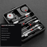 Perceuse à percussion variable sans fil avec boîte à outils, kit multifonctionnel pour la réparation de matériel domestique, idéal pour électriciens et charpentiers