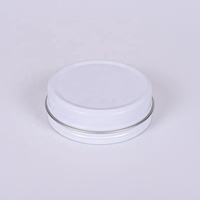 4 OZ 120ML 120G Pot rond en aluminium blanc avec couvercle à vis Conteneur de stockage de crème capillaire et de pommade Boîte en fer blanc