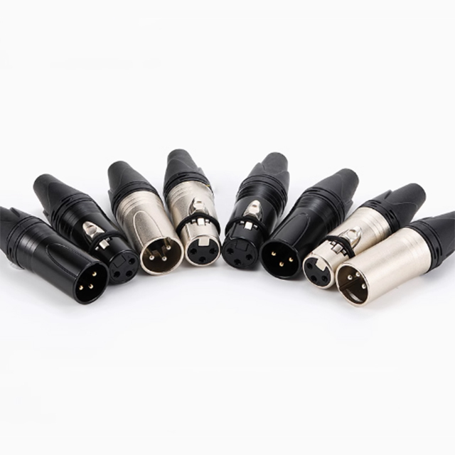 Hot Sale Male Female XLR 3 Pin Audio Video Cable Connector for Microphones
