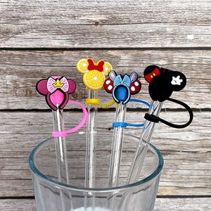 Tapa <span class=keywords><strong>de</strong></span> Paja Personalizada con Diseño <span class=keywords><strong>de</strong></span> <span class=keywords><strong>Mickey</strong></span> <span class=keywords><strong>Mouse</strong></span>, Decoración <span class=keywords><strong>de</strong></span> PVC Suave para Pajitas, Cubiertas Decorativas para Pajitas, Tapones Personalizados para Pajitas - Product Image 2