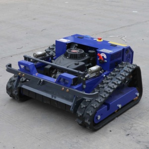 Potente Tosaerba Telecomandato <span class=keywords><strong>con</strong></span> <span class=keywords><strong>Avviamento</strong></span> <span class=keywords><strong>Elettrico</strong></span>, Cingoli in Gomma e Pala per Bonifica Terreni - Product Image 5
