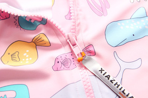 Maillot de bain une pièce licorne rose pour bébé fille, manches longues, protection contre les éruptions cutanées, maillot de bain avec chapeau de soleil - Product Image 3