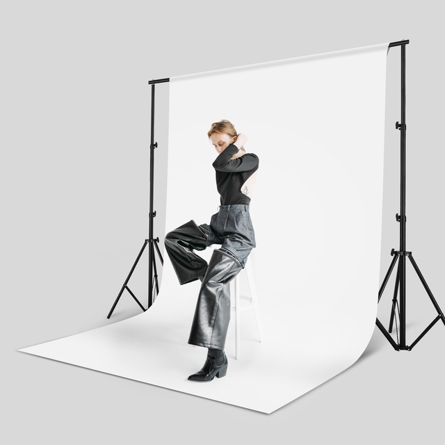 Selens 1.5x1m Black White Non-Reflective Velvet Sheet Light Absorbing Flocked Background Commercial Product Photography Cloth