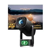 Mini projecteur K2 avec Wifi BT 4K 1080P Correction automatique de la distorsion trapézoïdale Rechargeable Proyector Projecteur intelligent portable pour la maison et l'extérieur