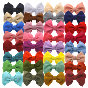 Solid Baby Headband Bullet Fabric Nylon Elastic <strong>Hair</strong> <strong>Bands</strong> Newborn <strong>Boys</strong> Girls Handmade Bow Knot Headwraps Fashion Accessories - Product Image 5