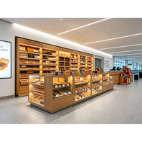 Vitrine de présentation moderne personnalisée pour cigares, armoire à cigarettes haut de gamme, présentoir à cigares