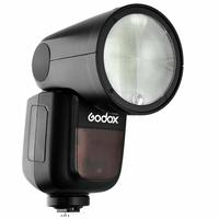 Flash Godox V1N Profesional Inalámbrico TTL Recargable, Sincronización de Alta Velocidad (HSS) 1/8000s, Potencia de 100Ws