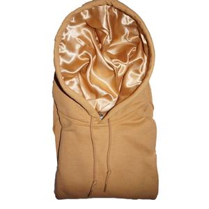 Sudadera con Capucha Extra Grande de Moda Personalizada 100% Algodón para Mujer, con Forro de Satén y Capucha de Seda - Product Image 3