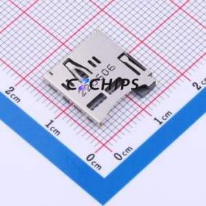 TF-125-ARP10 SD Card / Memory Card Connector SMD Connector Self-Return Type MicroSD Card (TF Card) Card Holder 1.85mm - Product Image 1