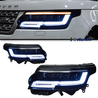 XUNBAI 即插即用 12V 25W 激光 LED 头灯 Range Rover Vogue L405 2013-2023 新款改款投影仪 DRL 直接安装升级