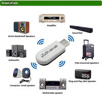 BLE Adapter 5.0 Zender en ontvanger USB draadloze audio-adapter Ondersteunt Windows 7/8/10/11 voor pc TV Auto hoofdtelefoon Luidsprekers
