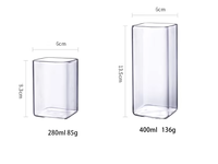 Gobelet en verre transparent sans plomb de 350 ml, écologique, réutilisable, anti-fuite, portable, grande capacité, pour la rentrée scolaire et les jus – Vente en gros