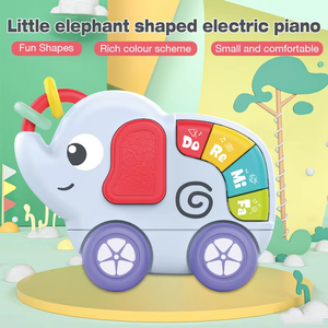 Bé giáo dục học tập nhạc cụ động vật đàn piano nhựa đồ chơi nhạc cụ Bàn phím đàn piano đồ chơi - Product Image 5