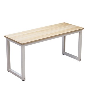 Scrivania con Effetto Legno e Struttura in Acciaio per Aula e Appartamento - Product Image 1