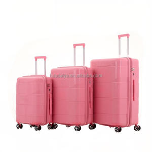 Set di <span class=keywords><strong>Valigie</strong></span> Classiche Moderne in PP con Ruote Universali da 28, 24, 20 Pollici, Chiusura a Zip e Serratura per Viaggi - Product Image 3